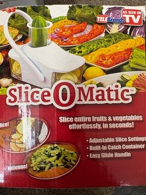 Slice O Matic White Vegetable Slicer by TeleBrands